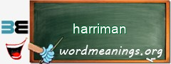 WordMeaning blackboard for harriman